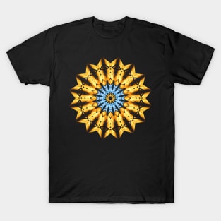 Yellow and blue mandala T-Shirt